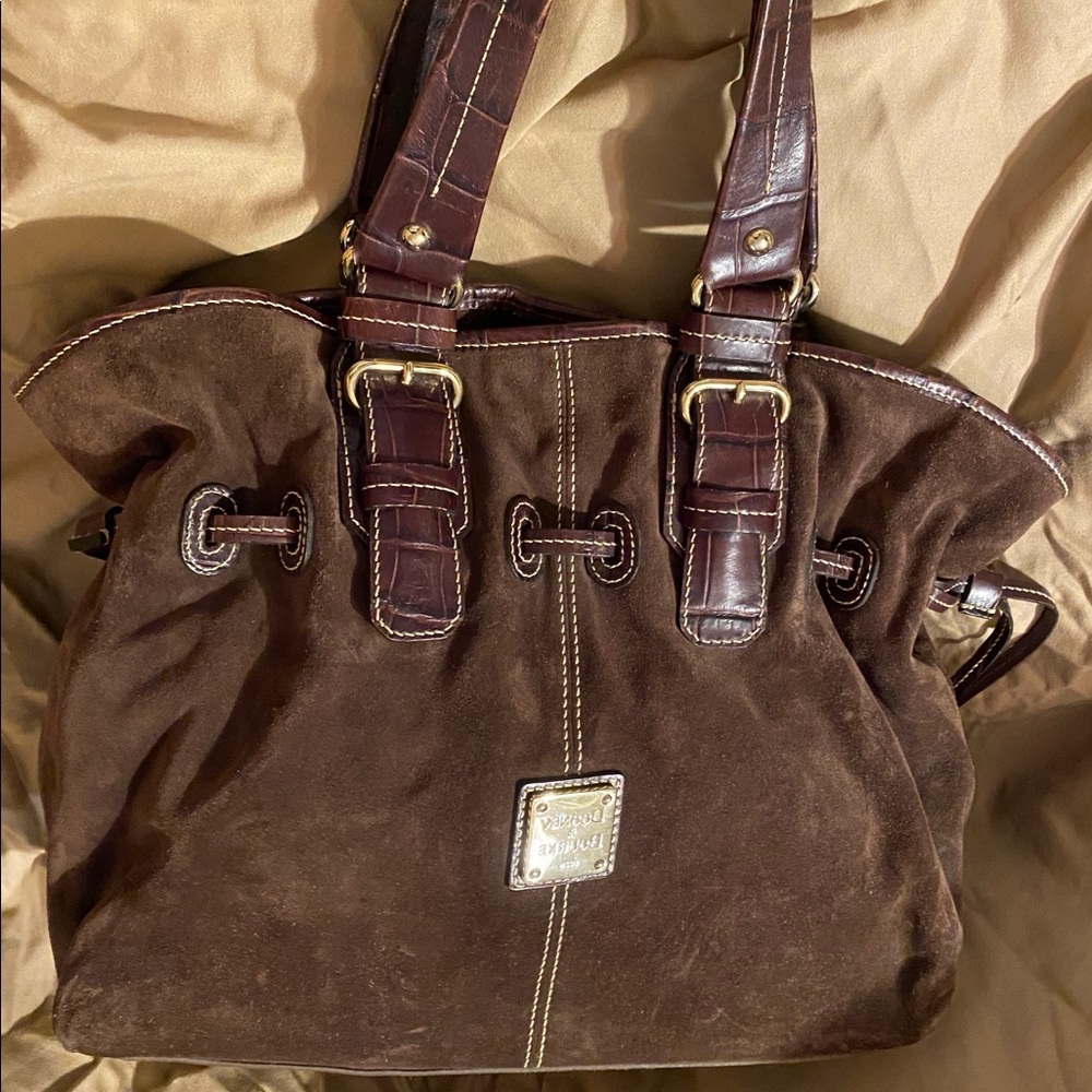 Dooney and Bourke suede handbag